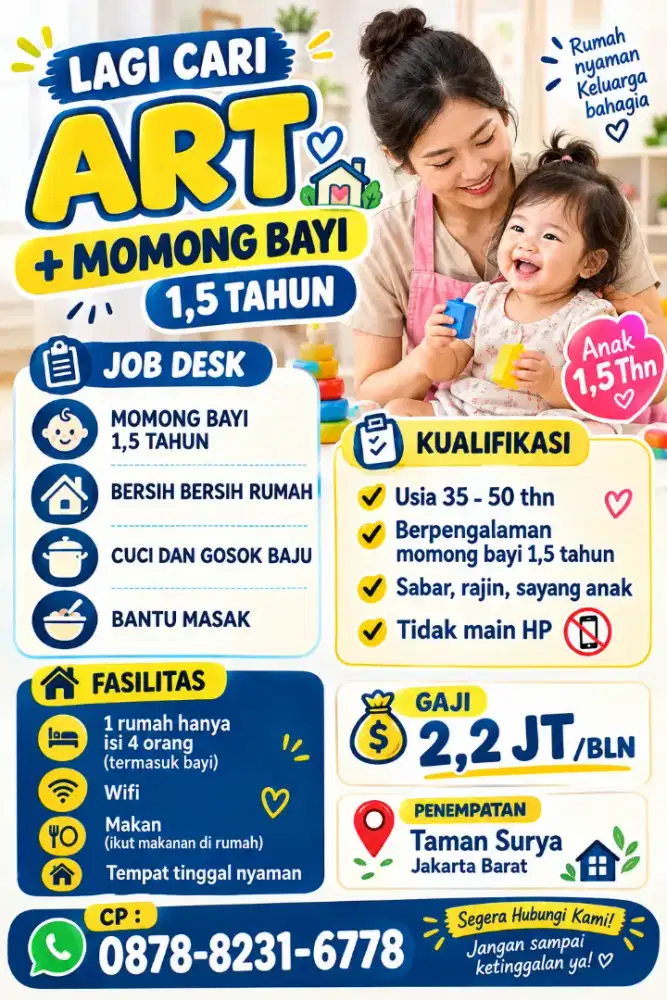 Loker ART menginap