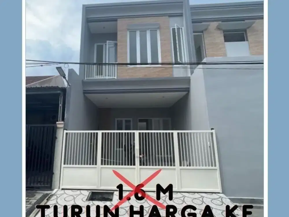 Rumah Pondok Candra Baru 2Lantai Murrah Dkt Rungkut TOL Bandara Juanda Gunung Anyar Purimas