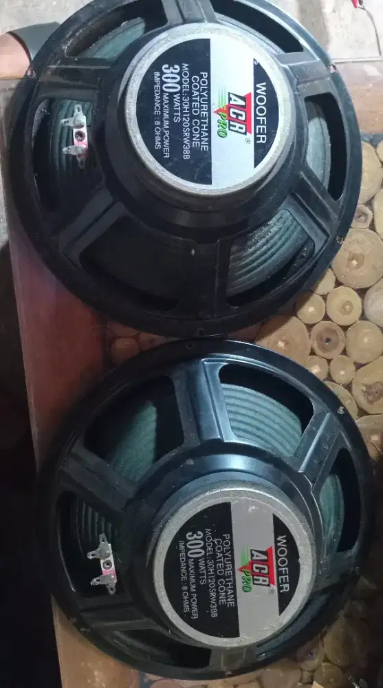 Speker WOOFER merk ACR PRO 15 inc 300 watts, 2 pcs