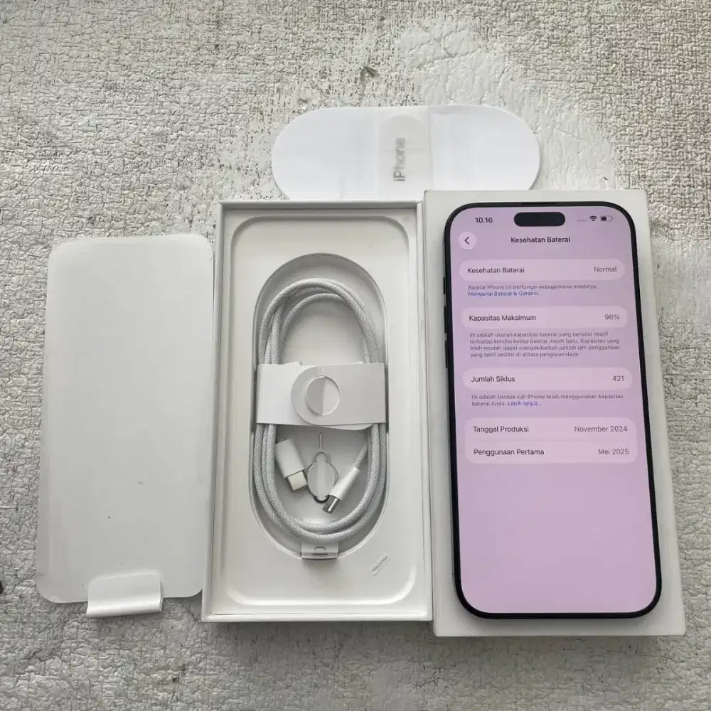 iPhone 16 Pro Max iBox PA/A Warna Black Titanium 512GB