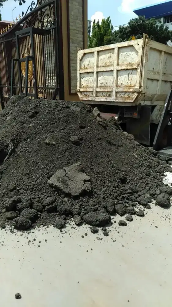 Material pasir cor hitam sirdam Batu makadam
