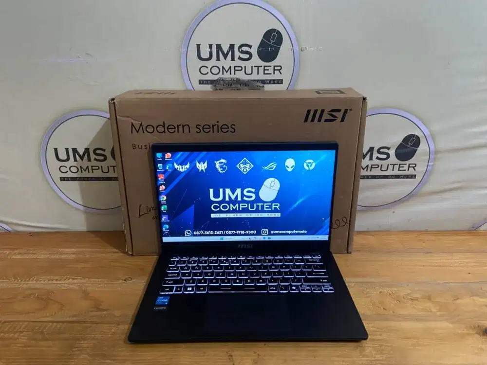 MSI Modern 14 C13M Intel Core i3-1315U RAM 8GB SSD 512GB LED FHD