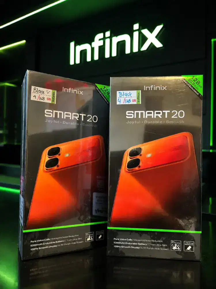 INFINIX SMART 20 4/128 NEW SEGEL + GRATIS SOFTCASE +  ANTIGORES