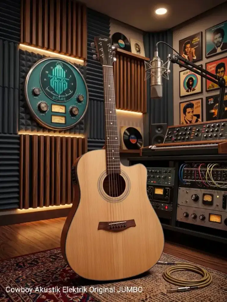 Gitar Cowboy Akustik Elektrik Original likenew