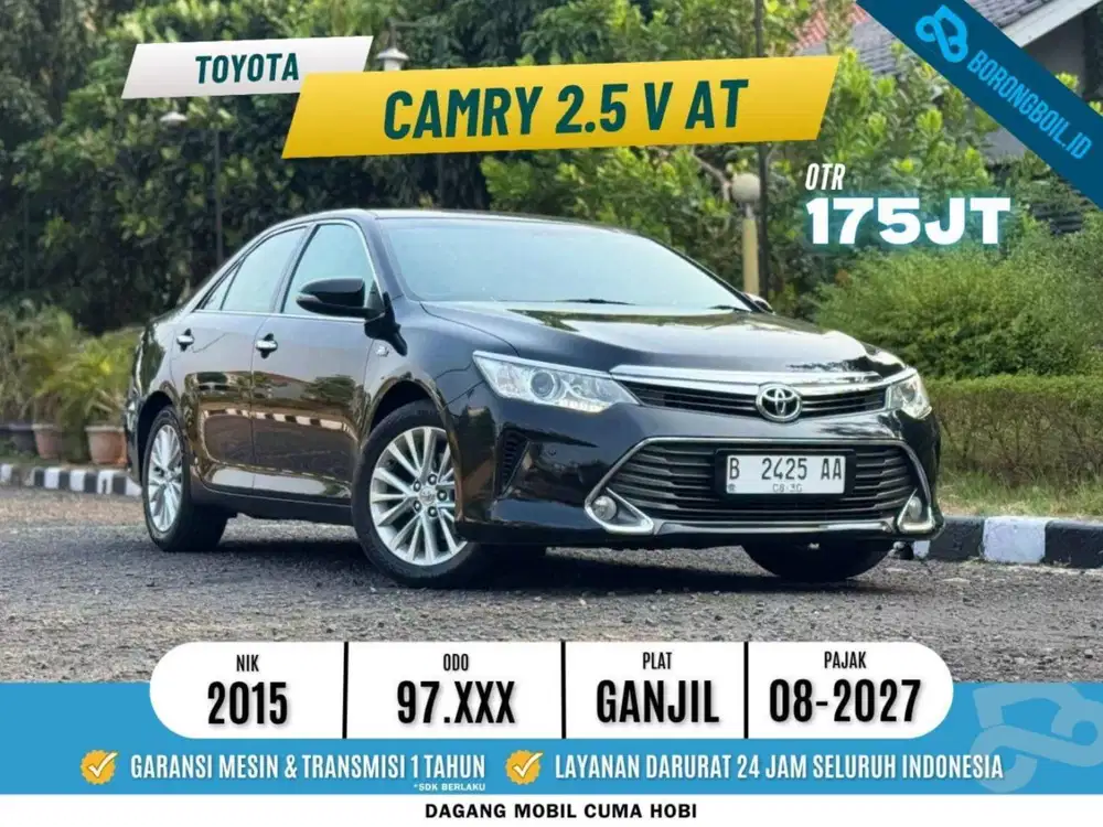 TERAWAT! CAMRY 2.5 V AT 2015 HITAM