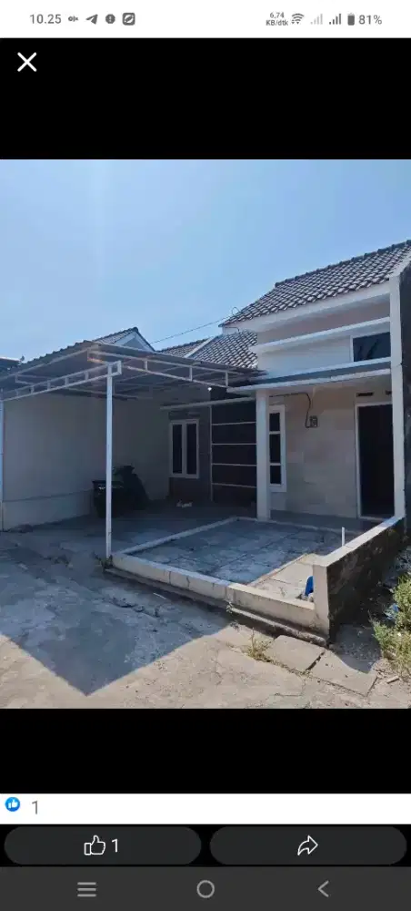 Dijual rumah baru dkt taman jayawijyaya L:68m