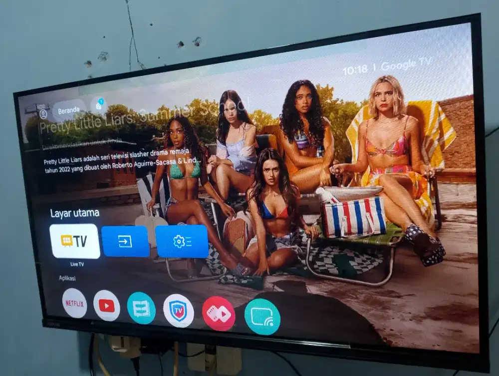 Dijual tv coocaa 32 inc google tv terbaru mulus bgt..