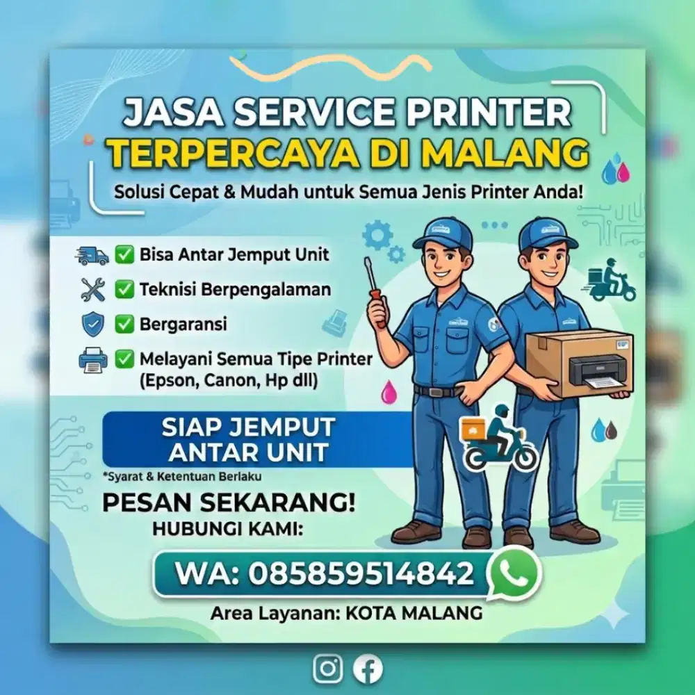 Service Printer Jemput Antar
