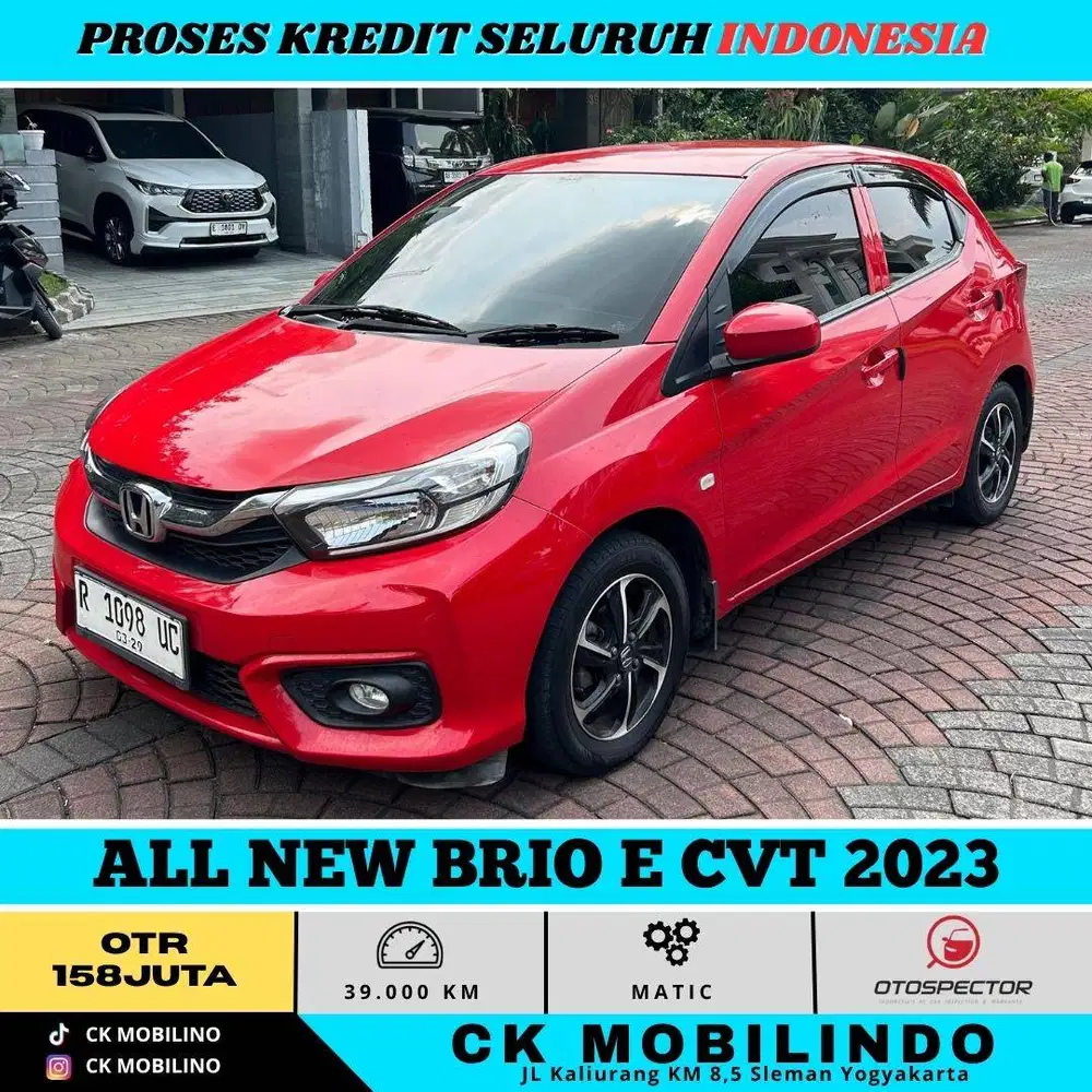 ALL NEW BRIO E CVT 2023 MERAH PEMAKAIAN 2024