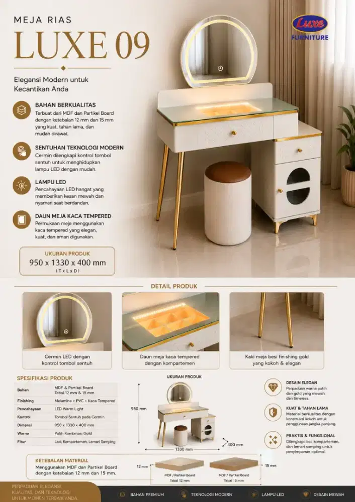 MEJA RIAS DAN FILURNITURE