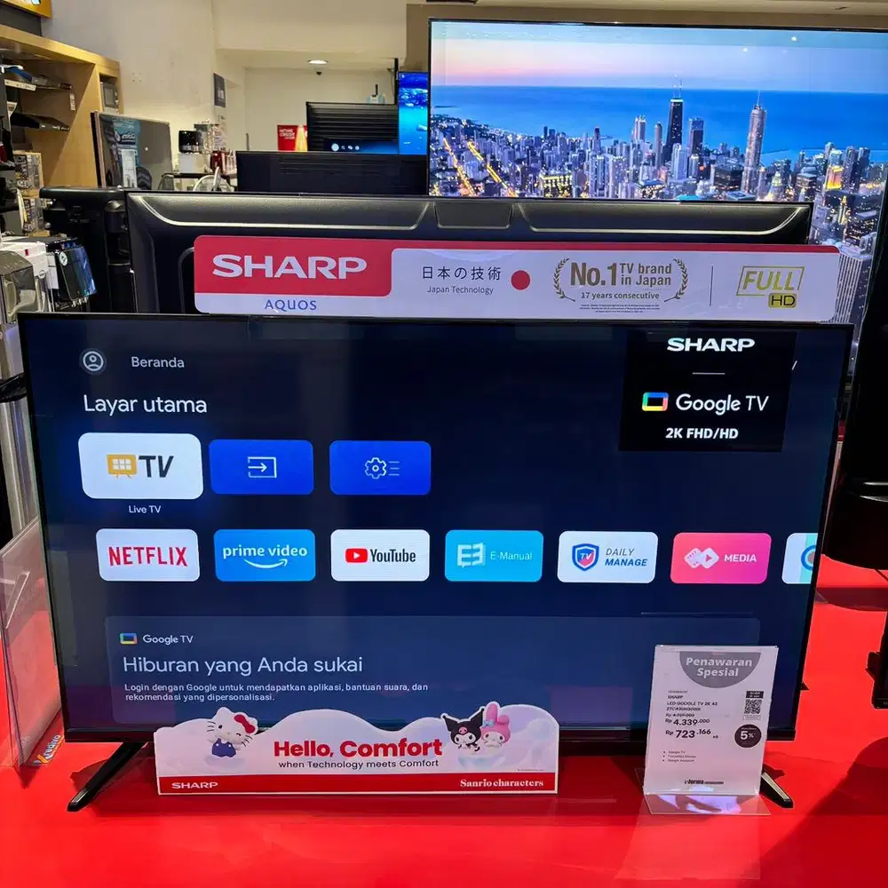 google tv sharp 43