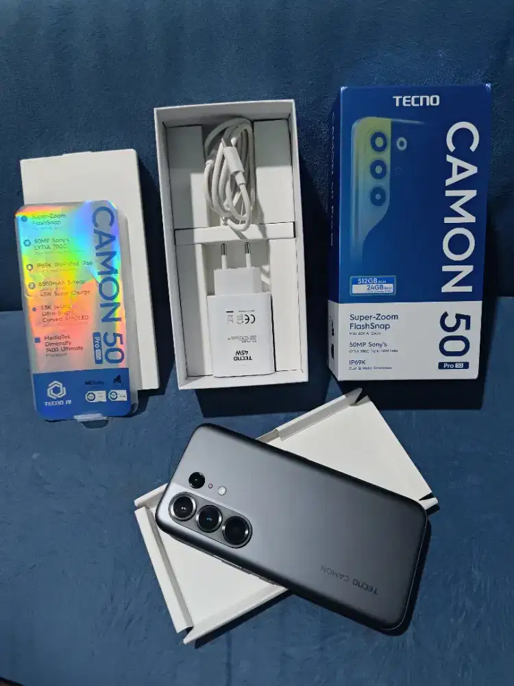 Tecno Camon 50 Pro 5G ram 12 internal 512 lengkap ori resmi Murmer