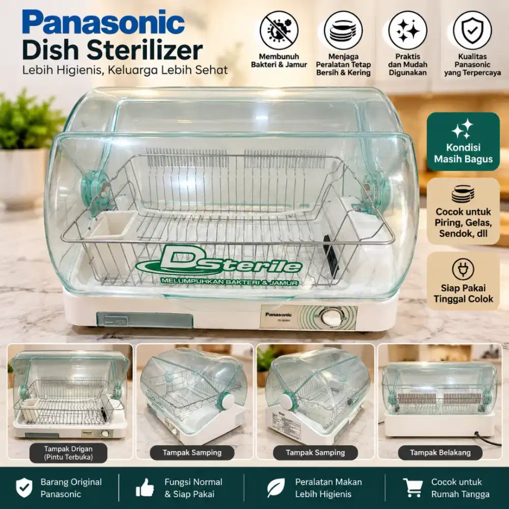 Panasonic Dish Dryer FD-S03S1 Pengering & Sterilizer Bekas Siap Pakai