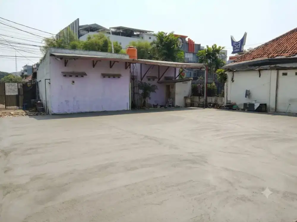 Sewa Lahan Kosong Komersil Pinggir Jalan Raya  dekat St Jatinegara