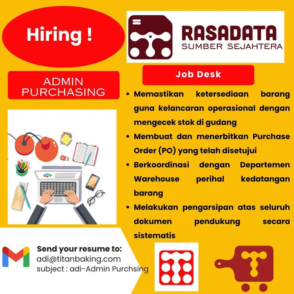 Lowongan Admin Purchasing Purwokerto