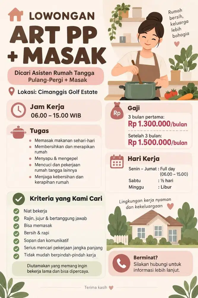 ART PP + MASAK DAERAH CIMANGGIS CGE