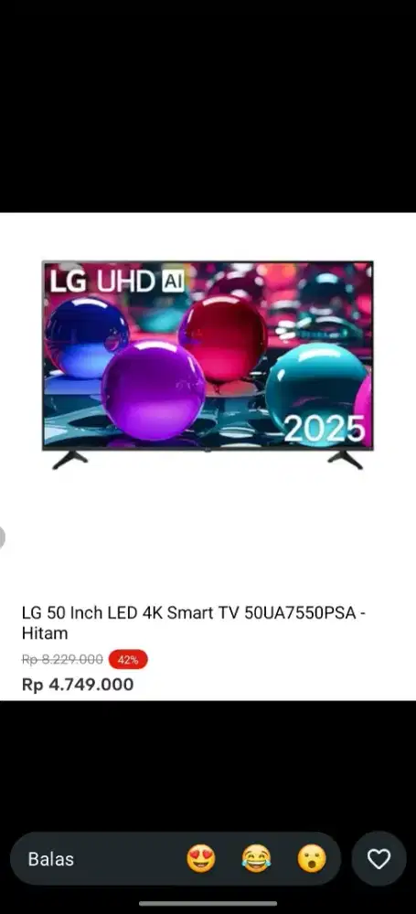 Promo tv LG 50 inch