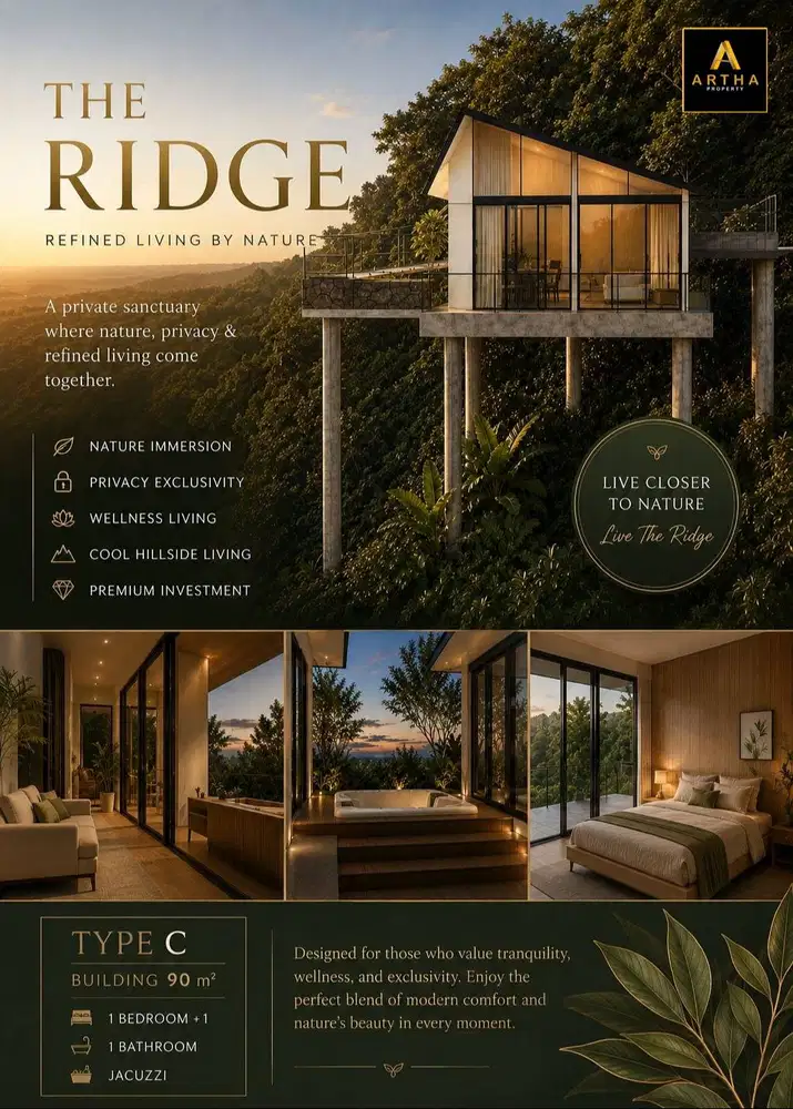 Jual Villa Modern Free Water Heater dan Jacuzzi di Dago Village