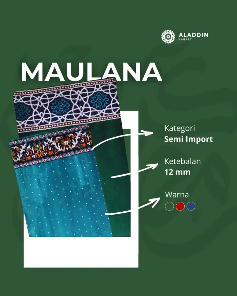 Karpet masjid tipe Maulana