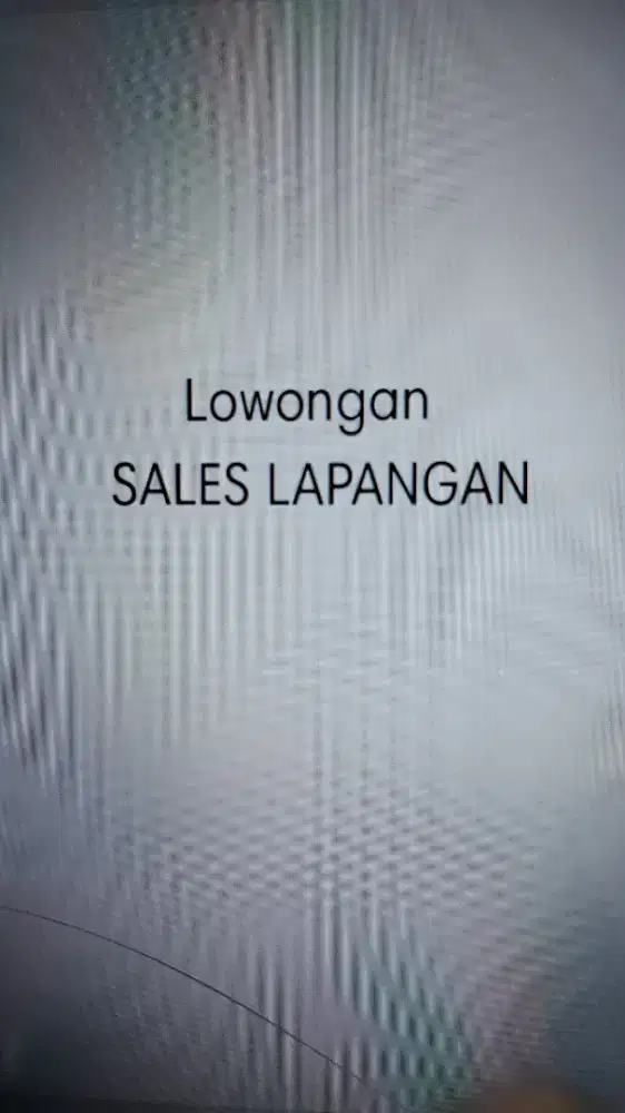 Lowongan Sales Lapangan