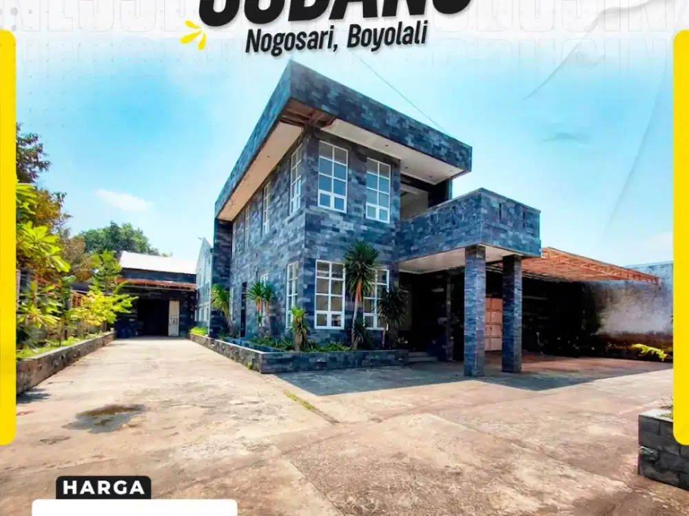 For Sale!! Gudang Di Nogosari Boyolali Luas 2000m Muka 40m + Kebun Durian