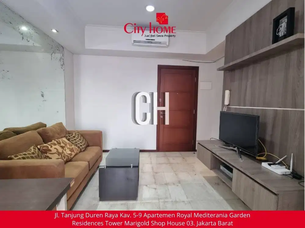 HARGA MIRING! Apartemen 2 Bedroom Furnish Lengkap, Siap Huni