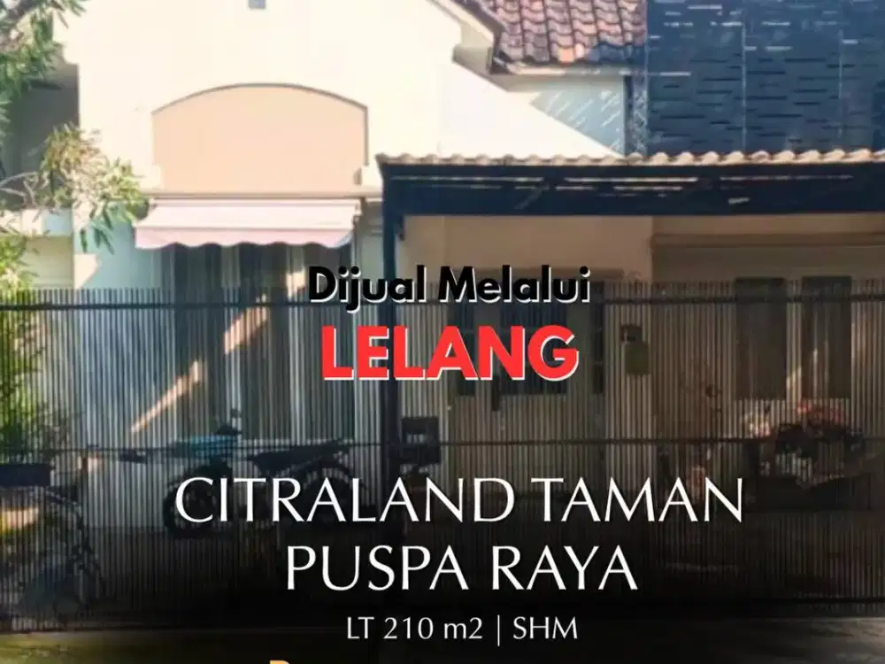 HOT ITEM   Rumah Surabaya  Citraland Taman Puspa Raya