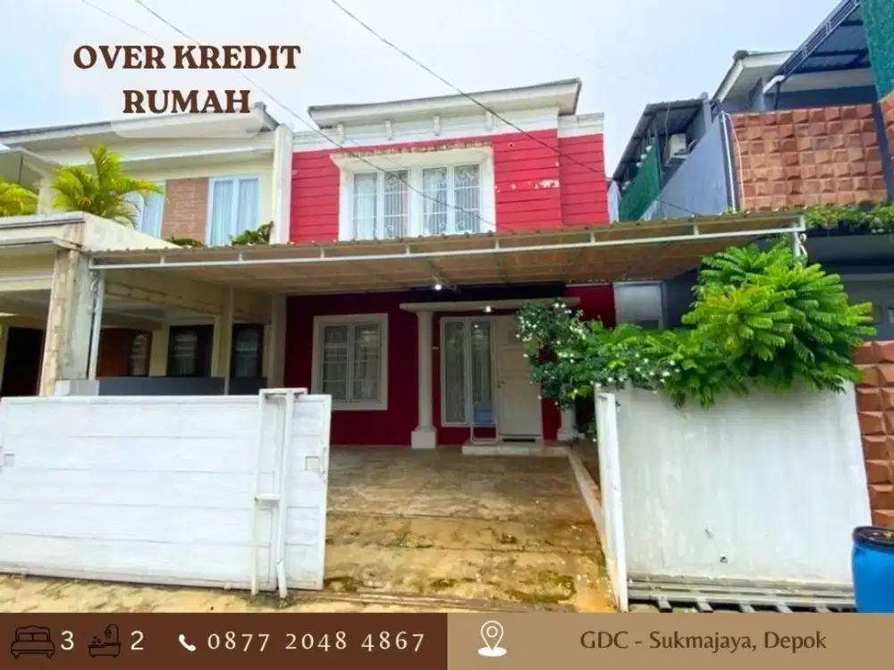 Rumah Over Kredit 2LT LT120 di New Anggrek 2 GDC Depok dekat Tol