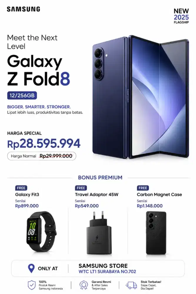 Samsung galaxy Zfold8 12/256 bisa cicilan dan tukar tambah