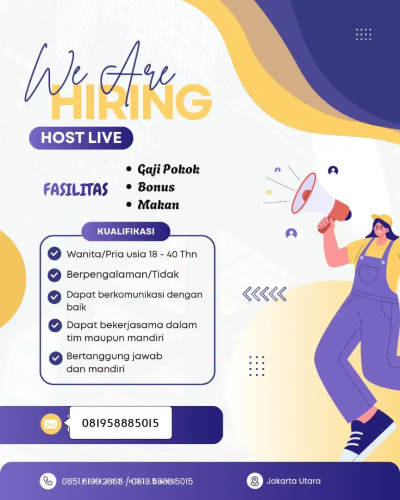 Dicari Host Live