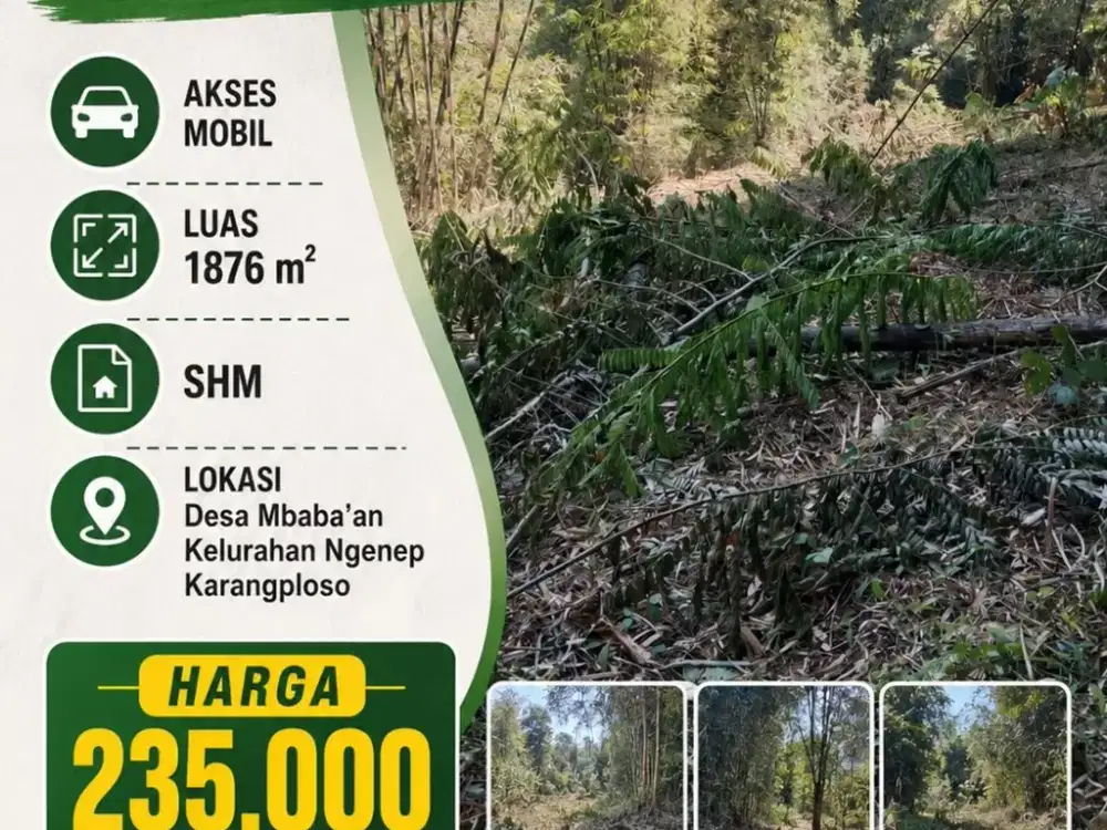 tanah kebun cocok buat villa kebun dan per kebunan