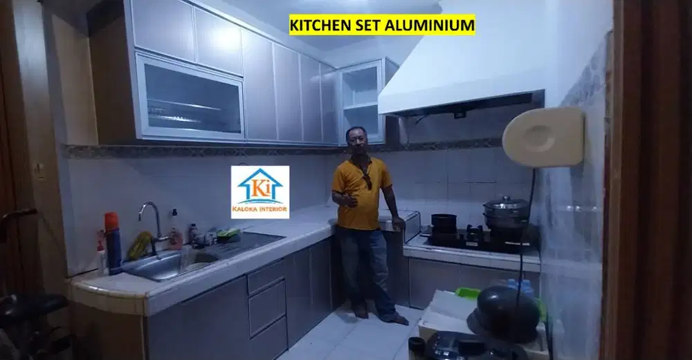 Kitchen Set Aluminium Surabaya, Kaloka Interior