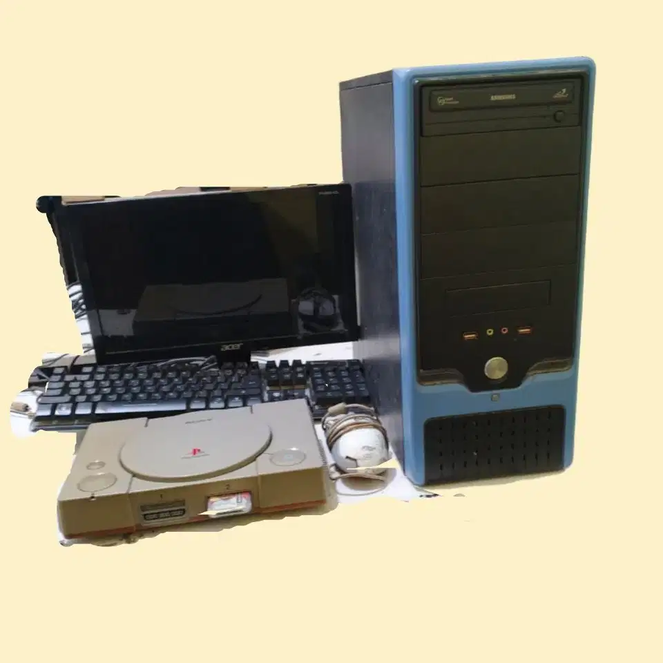 1 SET PC & MONITOR DAN PS 1