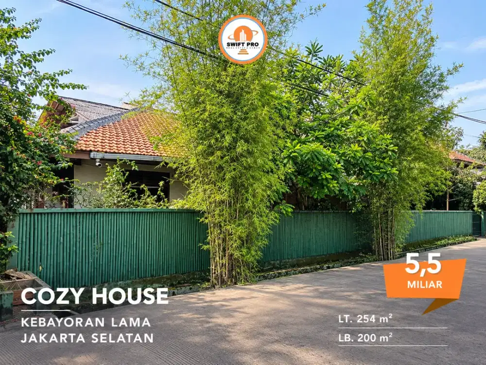 Jual Rumah Kebayoran Lama Siap Huni SHM Dekat PIM Toll Jorr