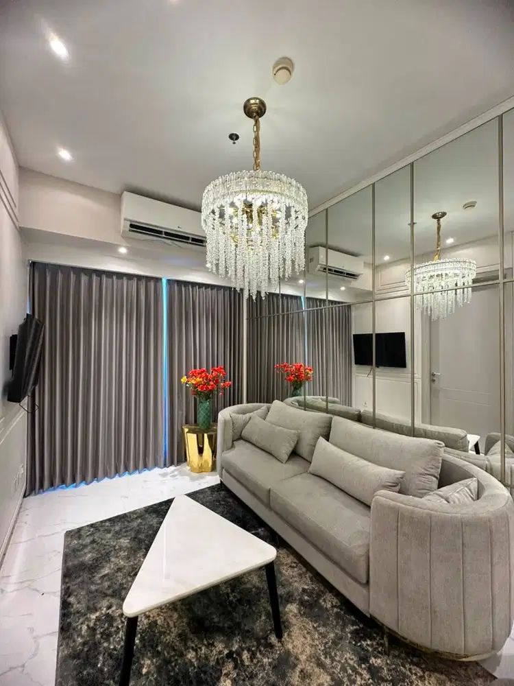 DISEWAKAN HUNIAN ELIT SURABAYA BARAT - LA VIZ MANSION 2BR PRIVATE LIFT