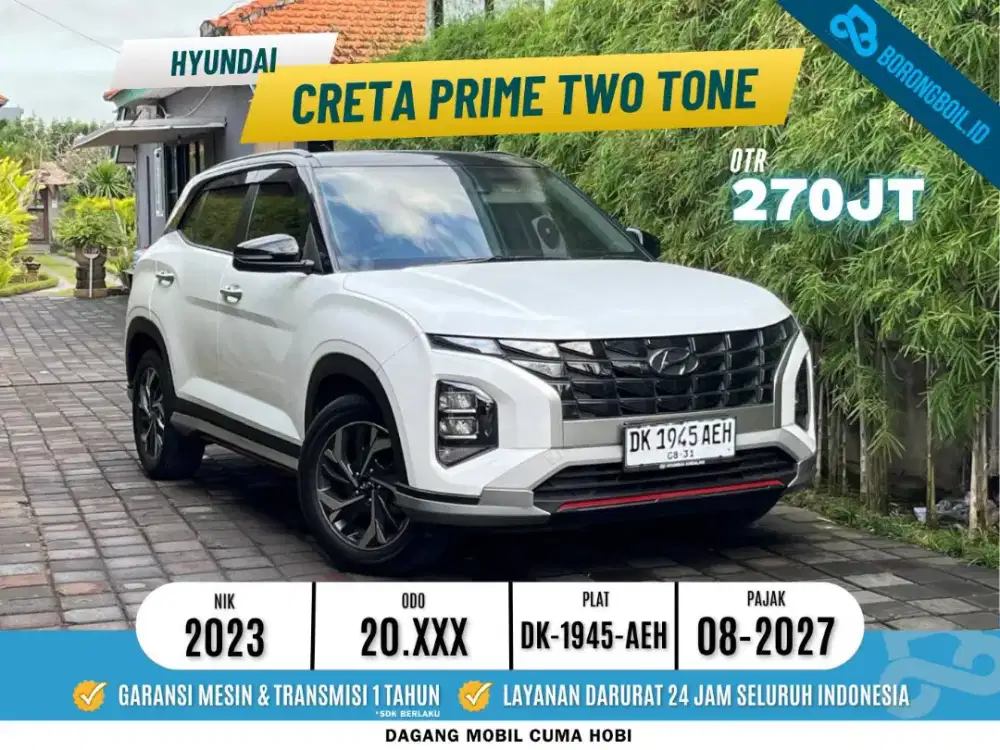 Hyundai Creta Prime AT 2023 Two Tone Putih