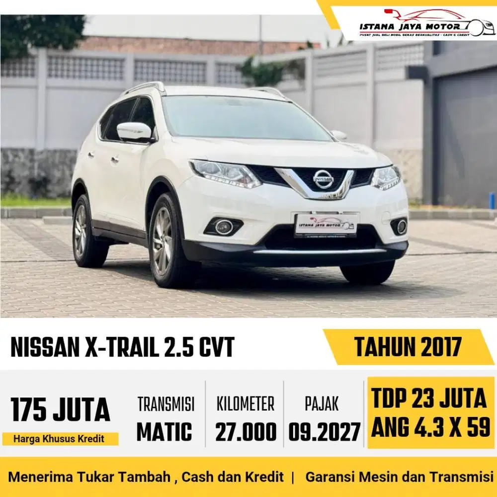 [KM 27rb] Nissan X-Trail T32 2.5 CVT Automatic 2017 Putih