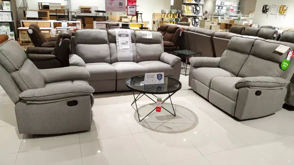 JUAL MURAH SOFA SET BAHAN FABRIC