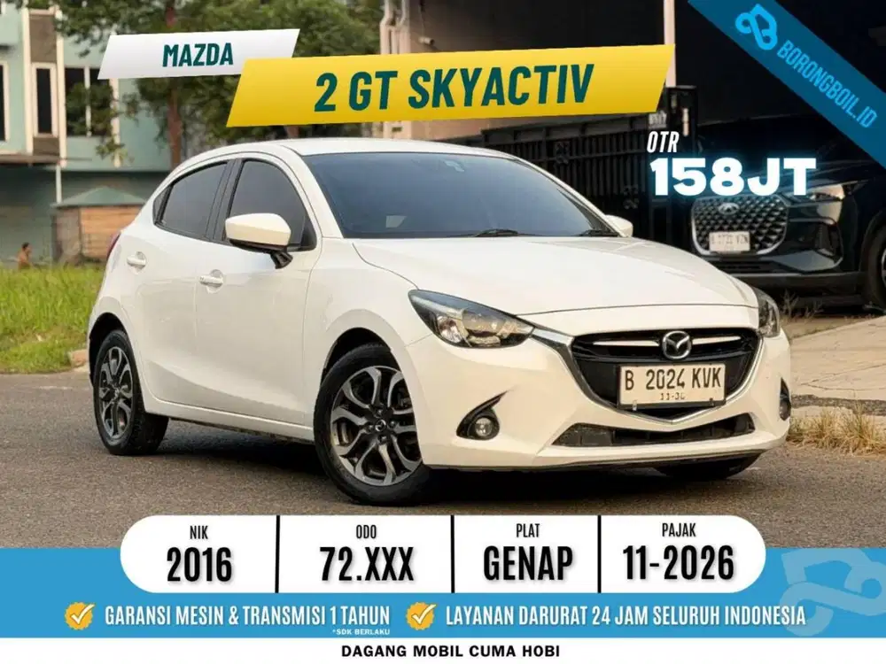 Mazda 2 GT Skyactiv AT 2016 Snowflake White Pearl Mica