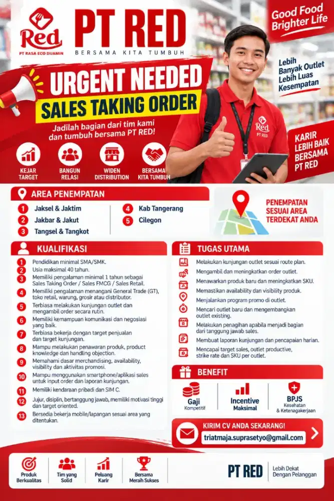 SALES TAKING ORDER PT RED
