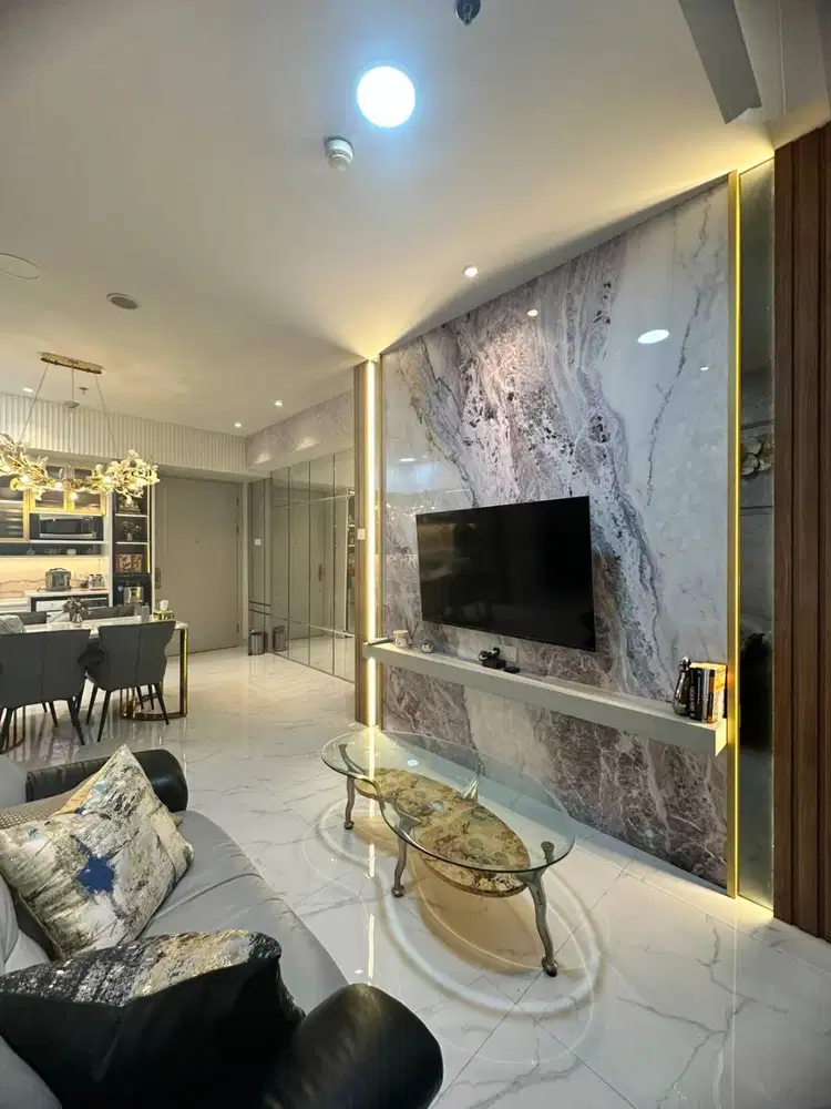 SEWA APARTEMEN LA VIZ MANSION TAHUNAN 2 KAMAR TIDUR LUXURY MEWAH