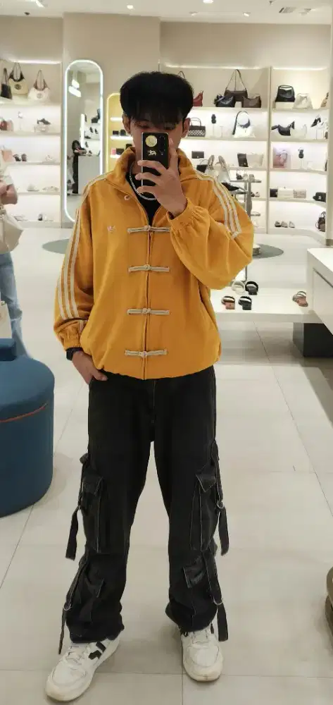 Jaket Ori Adidas Cheongsam Kuning