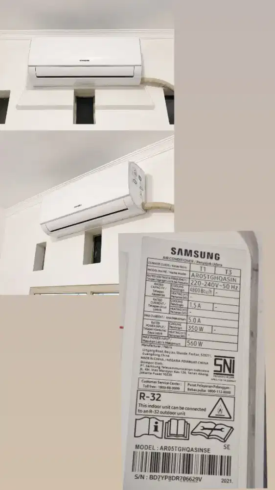 AC Bekas Kondisi 95 % OK Merk Samsung
