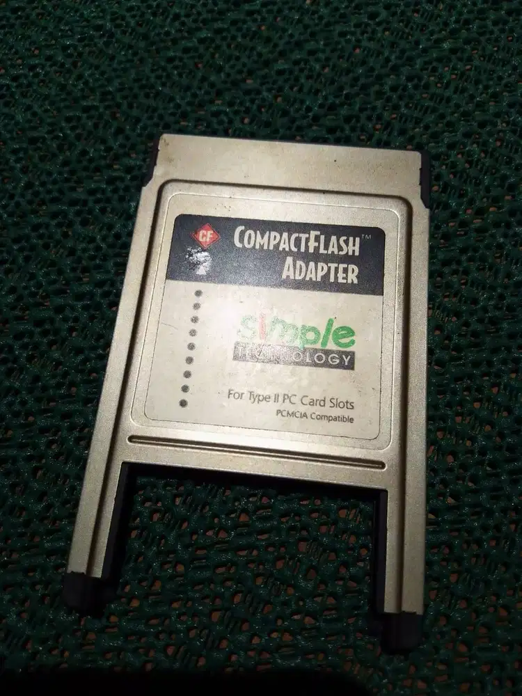 Adapter CF to PCMCIA Merek SimpleTech WDC Made In USA Compact Flash