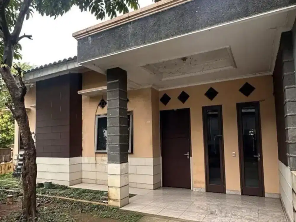 Rumah Hoek 1 Lantai Pencahayaan Baik di Graha Raya Bintaro UT-18331