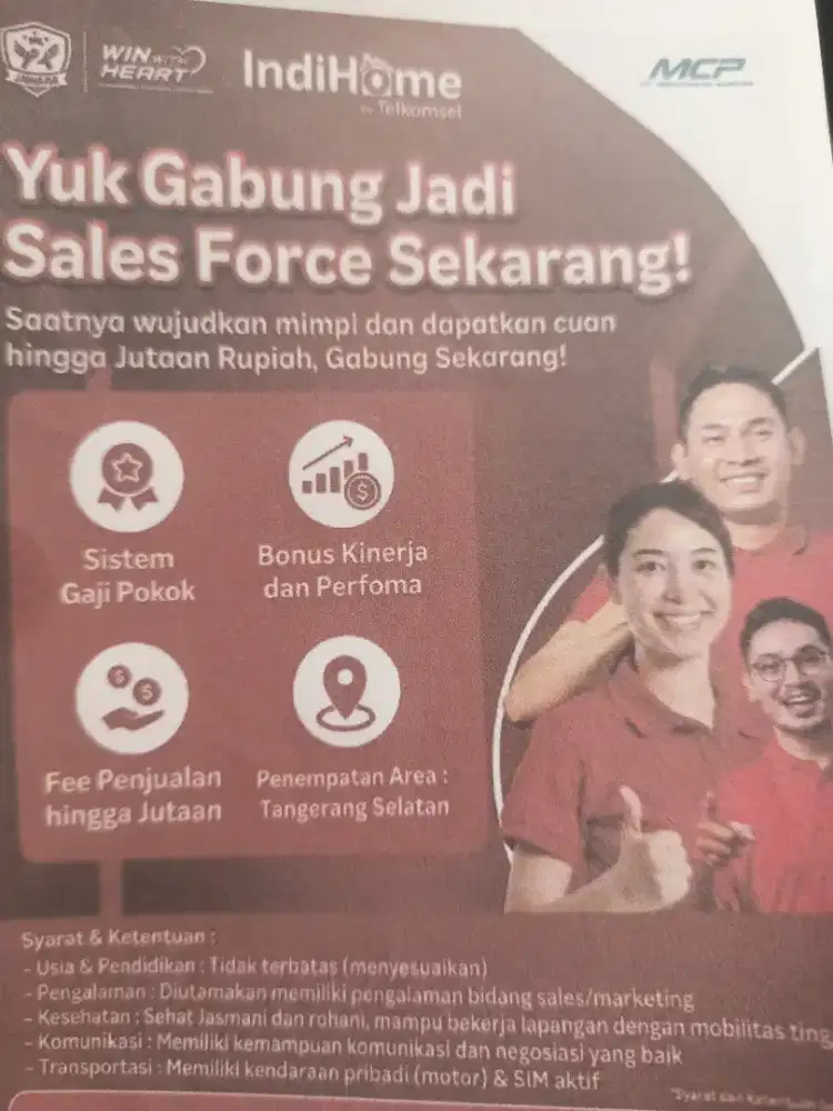 Lowongan kerja Sales