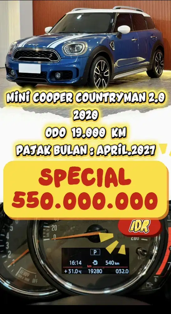 [ ODO 19.000 KM ] MINI COOPER COUNTRYMAN 2.0 AT 2020