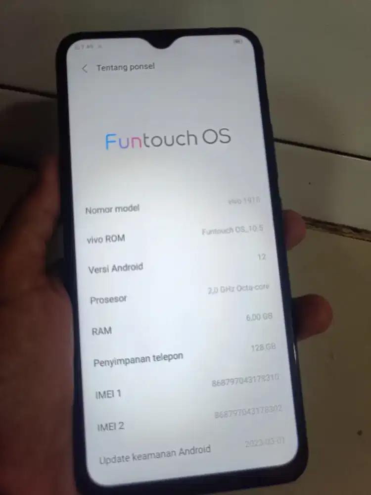 Vivo y19 ram 6/128