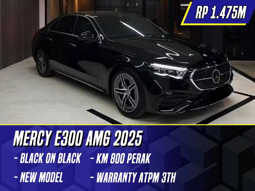 Mercedes Benz E300 AMG 2025 Black Hitam Mercy E 300