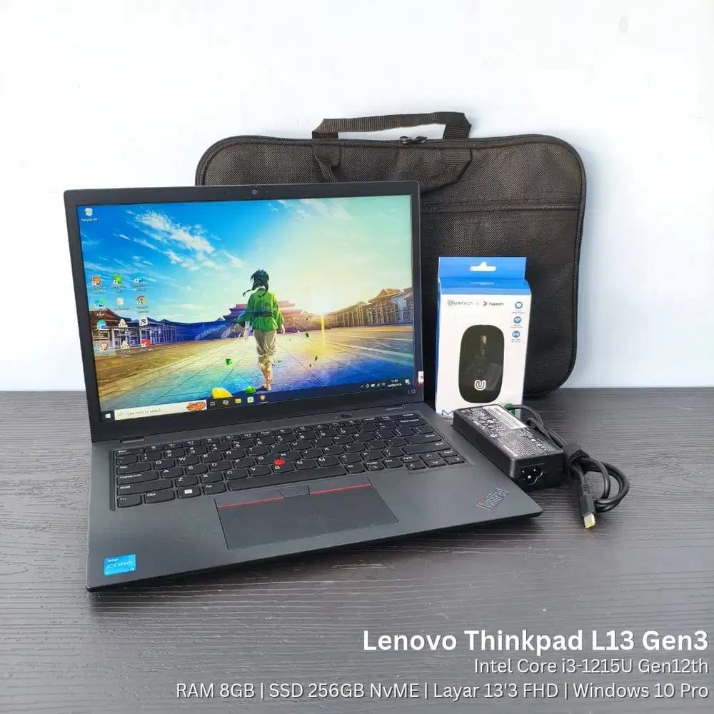 Lenovo Thinkpad L13 G3 i3 Gen 12 RAM 8GB SSD 256GB Laptop Second Bekas